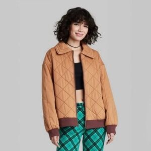 Wild Fable Tan Bomber Jacket